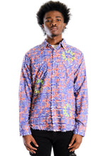 Load image into Gallery viewer, Pello Men's ripped & repaired button down shirt