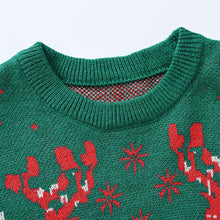 Load image into Gallery viewer, Kids Reindeer Jacquard Christmas Holiday Sweater | NCS