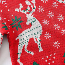 Load image into Gallery viewer, Kids Reindeer Jacquard Christmas Holiday Sweater | NCS
