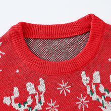 Load image into Gallery viewer, Kids Reindeer Jacquard Christmas Holiday Sweater | NCS