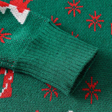 Load image into Gallery viewer, Kids Reindeer Jacquard Christmas Holiday Sweater | NCS