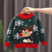 Load image into Gallery viewer, Kids Reindeer Plush Christmas Knit Sweater | NCS