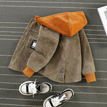 Load image into Gallery viewer, Kids Casual Hooded Jacket for Baby Boys in Cotton - # BAAA61110009