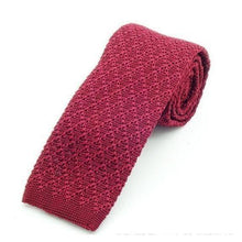 Load image into Gallery viewer, Knitted and Flat Collection Skinny Ties - 17 Colors & Styles