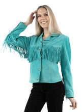 Load image into Gallery viewer, Scully Vintage Fringe - Women's Leather Jacket