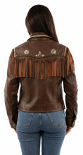Load image into Gallery viewer, Scully Conchos and Fringes - Women's Leather Jacket