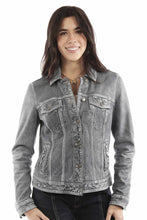 Load image into Gallery viewer, Scully Button Front - Women's Leather Jean Jacket