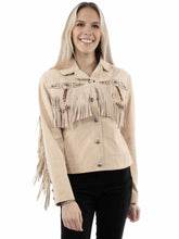 Load image into Gallery viewer, Scully Beaded Fringe - Women's Leather Jacket