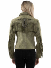 Load image into Gallery viewer, Scully Beaded Fringe - Women's Leather Jacket
