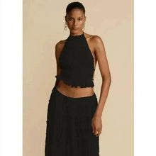 Load image into Gallery viewer, 2-Piece Chic Halter Dress Suit Set