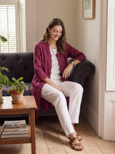 Load image into Gallery viewer, 100% Linen Hand Button Long Top DILLON