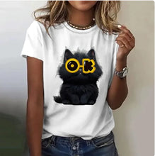 Load image into Gallery viewer, Animal Print Loose-Fit T-Shirt - # BOAA13510037