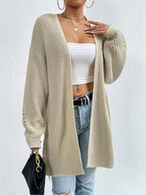 Load image into Gallery viewer, Laid Back Mid-Length V Neck Knit Cardigan Outerwear | NCS