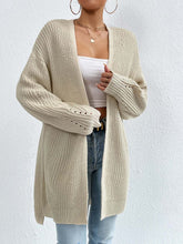 Load image into Gallery viewer, Laid Back Mid-Length V Neck Knit Cardigan Outerwear | NCS