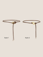 Load image into Gallery viewer, Recycled Leather Belt Versatile Styling Waist Accessory AURELIA