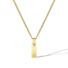 Load image into Gallery viewer, Initial Tag Necklace - 14K Gold