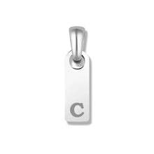 Load image into Gallery viewer, Initial Tag Pendant - Silver