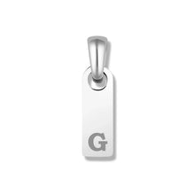 Load image into Gallery viewer, Initial Tag Pendant - Silver