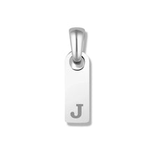 Load image into Gallery viewer, Initial Tag Pendant - Silver