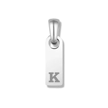 Load image into Gallery viewer, Initial Tag Pendant - Silver