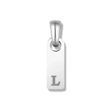Load image into Gallery viewer, Initial Tag Pendant - Silver