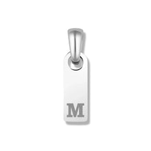 Load image into Gallery viewer, Initial Tag Pendant - Silver