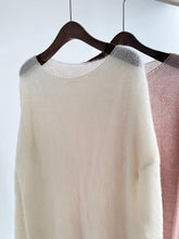 Load image into Gallery viewer, Lightweight Mohair Sheer Long-Sleeve Loose Knit Sweater | NCS