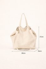 Load image into Gallery viewer, Lightweight Ramie Canvas Large Tote Bag