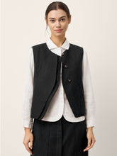 Load image into Gallery viewer, Linen-Lyocell Panel Layered Vest ODELIA