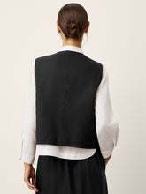 Load image into Gallery viewer, Linen-Lyocell Panel Layered Vest ODELIA