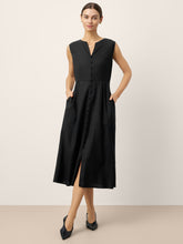 Load image into Gallery viewer, Linen-Lyocell V-Neck Sleeveless Maxi Dress WILLOW