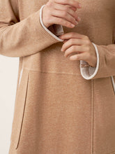 Load image into Gallery viewer, Linen Cotton Colorblock Trim Pocket Maxi Dress CLEMENTINE