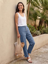 Load image into Gallery viewer, Linen Simple Button Fly Trousers HEIDI