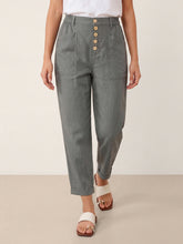 Load image into Gallery viewer, Linen Simple Button Fly Trousers HEIDI