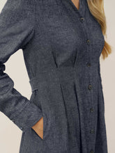 Load image into Gallery viewer, Linen Denim Texture Jacket Dress HANNAH