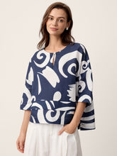 Load image into Gallery viewer, Linen Layered Asymmetric Top NOREEN