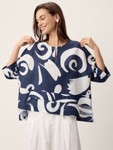 Load image into Gallery viewer, Linen Layered Asymmetric Top NOREEN