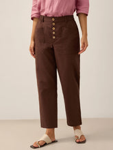 Load image into Gallery viewer, Linen Simple Button Fly Trousers HEIDI