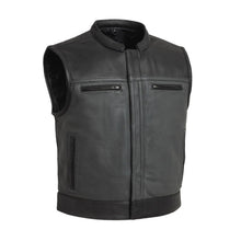Load image into Gallery viewer, Two Tone Lowrider Perforated Men's Leather Vest
