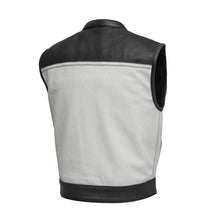 Load image into Gallery viewer, Two Tone Lowrider Perforated Men's Leather Vest