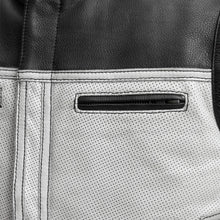Load image into Gallery viewer, Two Tone Lowrider Perforated Men's Leather Vest