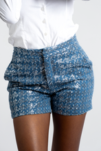 Load image into Gallery viewer, Lucy Sequin Denim Shorts