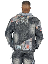 Load image into Gallery viewer, M1014 Mohadi Denim Jacket - Black