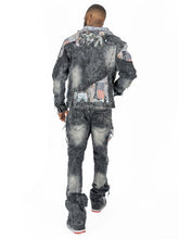 Load image into Gallery viewer, M1014 Mohadi Denim Jacket - Black