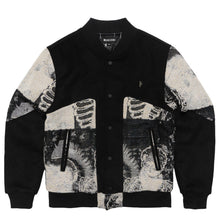 Load image into Gallery viewer, M1099 Bagnoli Tapestry Varsity Jacket - Black
