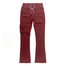Load image into Gallery viewer, M1625 Sartoni Nylon Stacked Pants - Burgundy