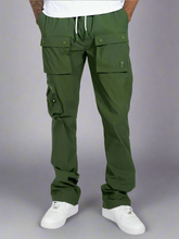 Load image into Gallery viewer, M1625 Sartoni Nylon Stacked Pants - Dark Olive