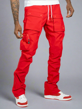 Load image into Gallery viewer, M1625 Sartoni Nylon Stacked Pants - Red