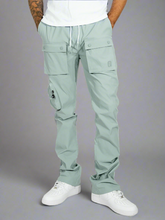 Load image into Gallery viewer, M1625 Sartoni Nylon Stacked Pants - Teal