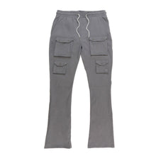 Load image into Gallery viewer, M1633 Colton 34” Stack Nylon/Spandex Sweat Pants - Dark Gray